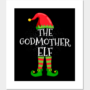 Godmother Elf Family Matching Christmas Group Funny Gift Posters and Art